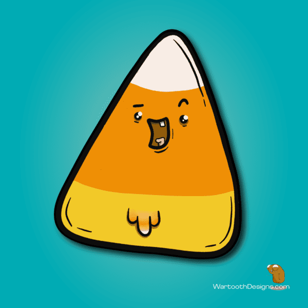 Candy Corn (Sticker or Magnet)