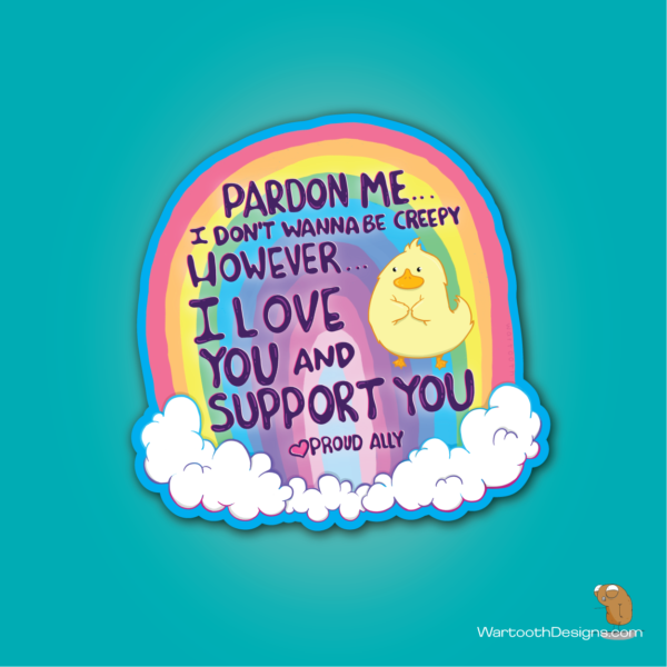 Ally Duckie (Sticker or Magnet)