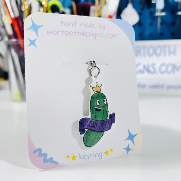 Victory Pickle Keyring