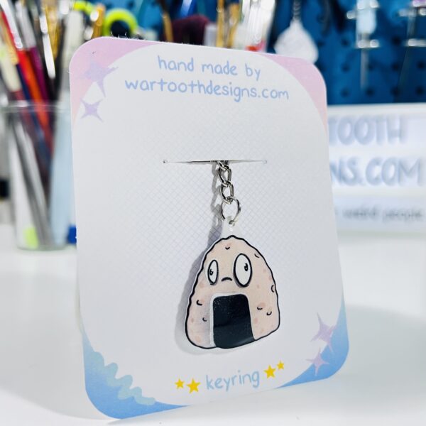 Rice Ball (Onigiri) Keyring | Scratch & Dent